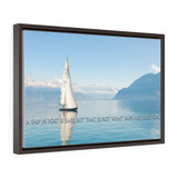 Motivational Quote Horizontal Framed Premium Gallery Wrap Canvas