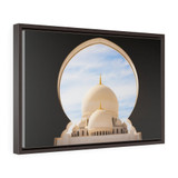 Sheikh Zayed Grand Mosque Horizontal Framed Premium Gallery Wrap Canvas