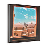 Sultan Ahmed Blue Mosque from Ayasofya Masjid Square Framed Premium Gallery Wrap Canvas