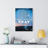Just Pray Motivational Vertical Canvas Gallery Wrap