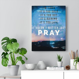 Just Pray Motivational Vertical Canvas Gallery Wrap