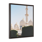 Sheikh Zayed Grand Mosque Vertical Framed Premium Gallery Wrap Canvas