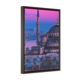Sultan Ahmed Blue Mosque Vertical Framed Premium Gallery Wrap Canvas