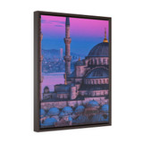 Sultan Ahmed Blue Mosque Vertical Framed Premium Gallery Wrap Canvas