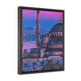 Sultan Ahmed Blue Mosque Vertical Framed Premium Gallery Wrap Canvas