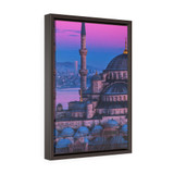 Sultan Ahmed Blue Mosque Vertical Framed Premium Gallery Wrap Canvas