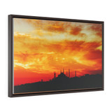 Sultan Ahmed Blue Mosque Horizontal Framed Premium Gallery Wrap Canvas