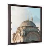 Sultan Ahmed Blue Mosque Square Framed Premium Gallery Wrap Canvas