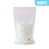 30/60/90 Pcs/Bag 200ml Milk Freezer Bags Milk Baby Food Storage Breast Milk Storage Bag BPA Free Baby Safe Feeding Bags Feeding