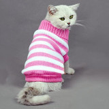 Striped Cat Sweaters Kitty Sweater for Cats Knitwear,Small Dogs Kitten Clothes Male and Female,High Stretch,Soft,Warm|Cat Clothing|