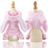 Puppy Hoodie Clothes Plush Dog Four legged Warm Comfortable Clothes Pet Winter Jumpsuit Fashion Pet Outfits Supplies|Cat Clothing|
