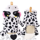 Puppy Hoodie Clothes Plush Dog Four legged Warm Comfortable Clothes Pet Winter Jumpsuit Fashion Pet Outfits Supplies|Cat Clothing|