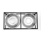 Stainless Steel Elevated Food & Water Stand