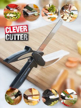 Clever Cutter - Kitchen Scissors with Cutting Board