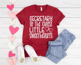 “Cutest little sweethearts” graphic Valentine tees