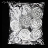 100pcs Glue Gasket Pad For Eyelash Extension Transparent Glue Holder