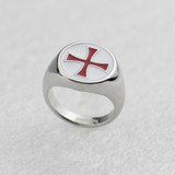 Knights Templar Ring<br> Red Cross Signet