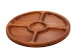 Wooden Breakfast Serving Tray Luxury Plate