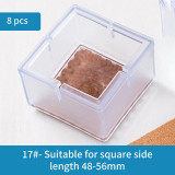 8Pcs/Lot QDRR Table Chair Leg Mat Silicone Non-Slip Cover Pads Wood Floor Protectors