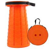 Retractable Stool Folding Chiar Portable Stool Folding Chair Stretching Home Camping Hiking Convenient Fishing Black Mini Chair