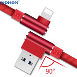 90 Degree USB Cable Charger(1m, 2m, 3m) For iPhone