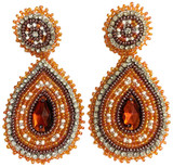 Handmade Glass Seed Beaded Teardrop Earrings