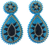 Handmade Glass Seed Beaded Teardrop Earrings