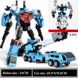 Transformer Robot Car Anime Devastator Aircraft Tank Model 5 IN 1