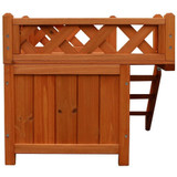 Pet Wooden House with Balcony