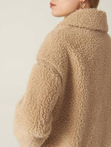PREMIUM WOOL-MIX TEDDY DUFFLE COAT