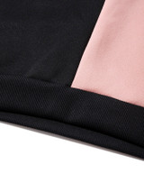Men Colorblock Slogan Graphic Drawstring Hoodie
