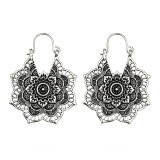 Antique Tribal mandala lotus flower hoop