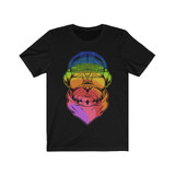 Cool Pug with Headphones & Sunglasses Unisex T-Shirt