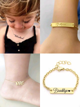 Custom Baby Jewelry Bundle! (Bracelet, Anklet, and Necklace, fully customized!)