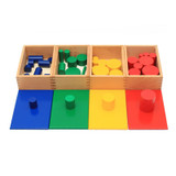 Toys for kids 4 Sets of 10 Cylinders learning Montessori math