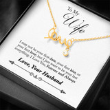 To Wife from Husband "Love" Necklace