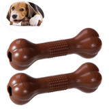 2 Pack Dog Bone Rubber Chew Toys