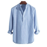 Spring / Summer -  Helisopus New Fashion Spring Summer Casual Men's Shirt S-5XL