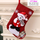 Santa Snowman Christmas Ornaments Stocking