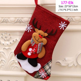 Santa Snowman Christmas Ornaments Stocking