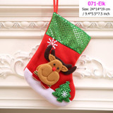 Santa Snowman Christmas Ornaments Stocking