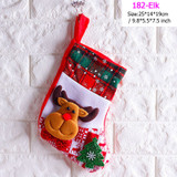 Santa Snowman Christmas Ornaments Stocking