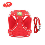 Dog Harness Vest Adjustable Soft Breathable Dog Harness Nylon Mesh Vest Harness Dogs Puppy Collar Cat Pet Dog Chest Strap #15