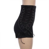 g663 High waist shorts lace up bandage women skinny zipper summer sexy shorts solid slim hot shorts black harajuku 2019 ladies shorts