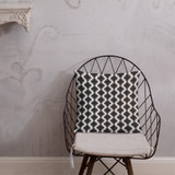 Premium Pillow - HP Quatrefoil print - Black with White