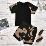 "Daddy's Boy" Camouflage Two-piece Shorts Set