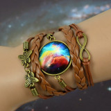 Beaded bracelet with pendants