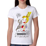 Sailor t shirts women female Fashion print cat women t-shirt