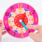 Children Montessori Wooden Clock