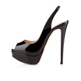 AIWEIYi Women's High Heels Peep Toe Sandals Sexy Leopard Print Pumps Shoes Platform